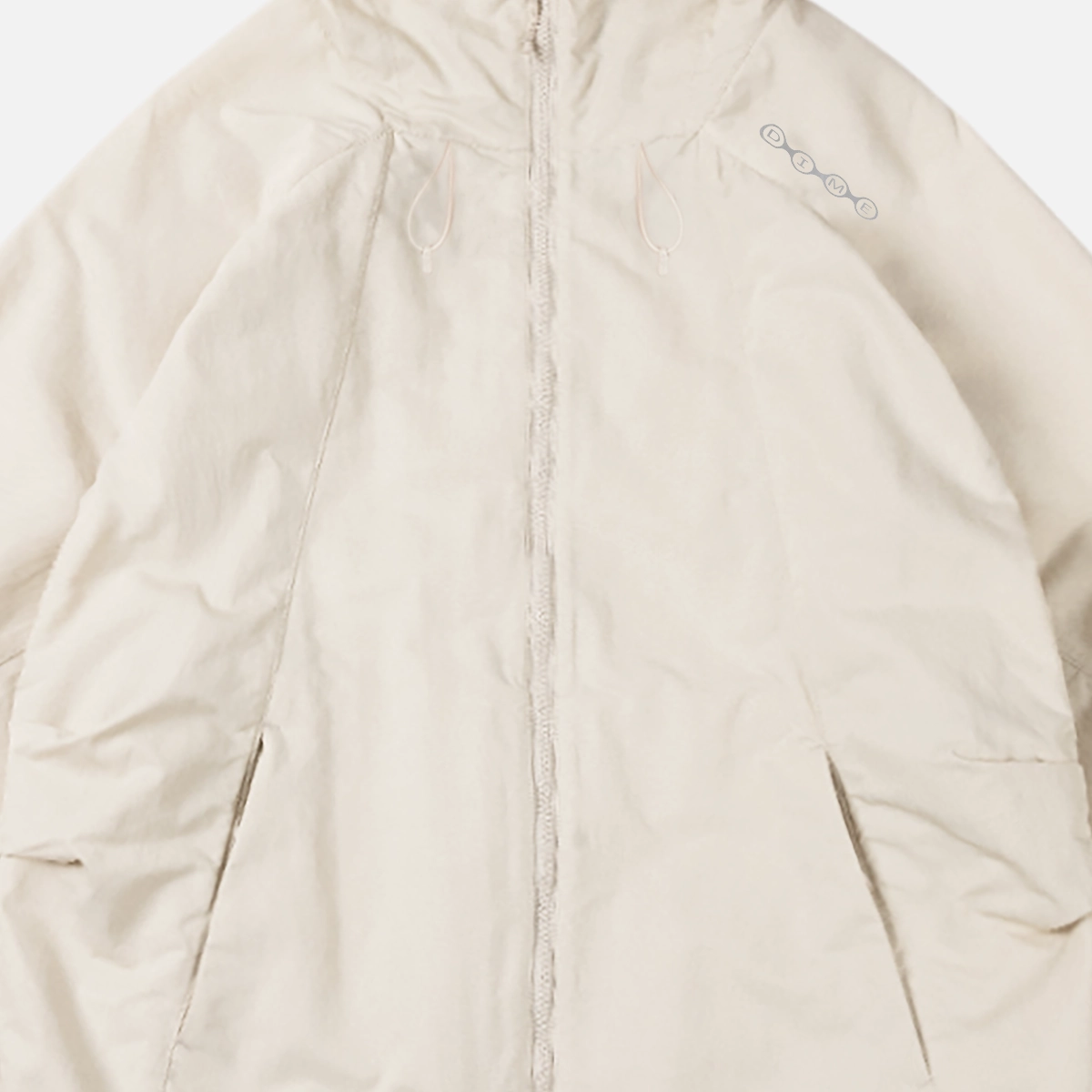 veste, modèle de veste, fermeture éclair, blanc, marque non visible