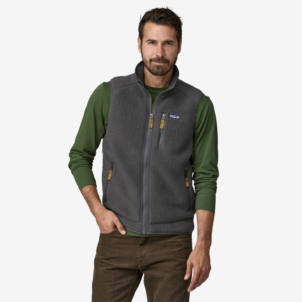 M's Retro Pile Vest Vlies, Weste, Mantel, Jacke, Pullover