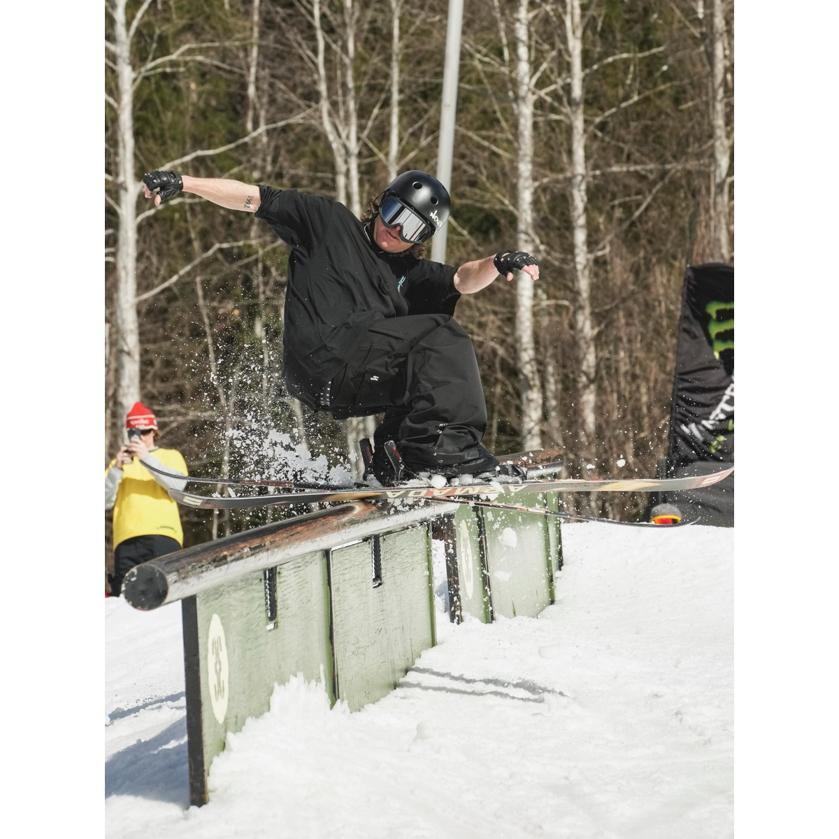 Schneeboard, Snowboarder, Rail, Winter, Schutzausrüstung