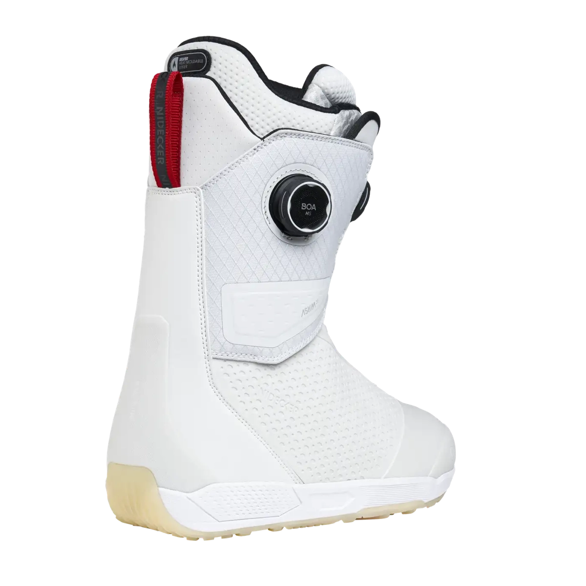 Chaussure, chaussure de snowboard, chaussure, kitesurfeur, temps froid, chaussure de snowboard, chaussure blanche, système BOA, coupe mi-haute, semelle en caoutchouc
