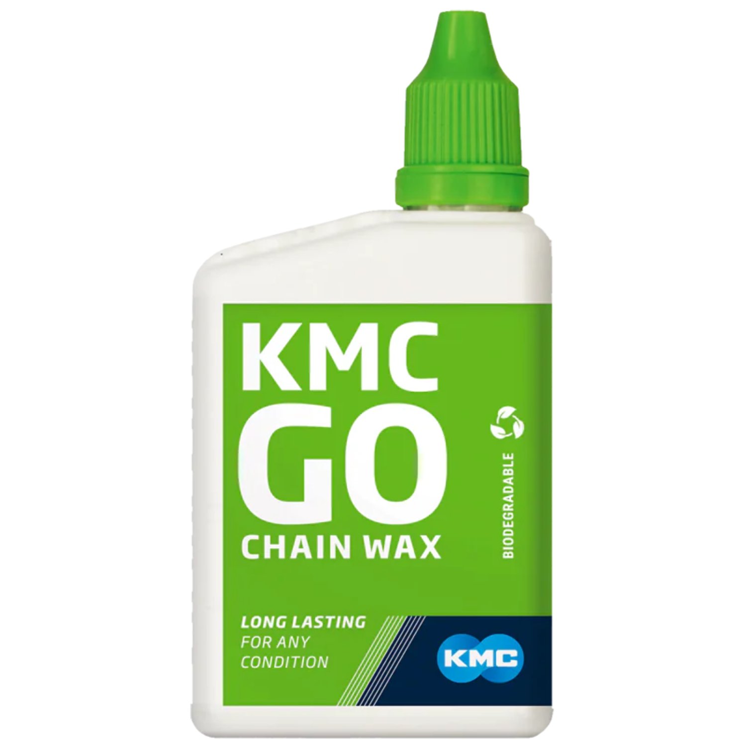 KMC Go, cire pour chaîne, flacon vert, biodégradable, KMC Go