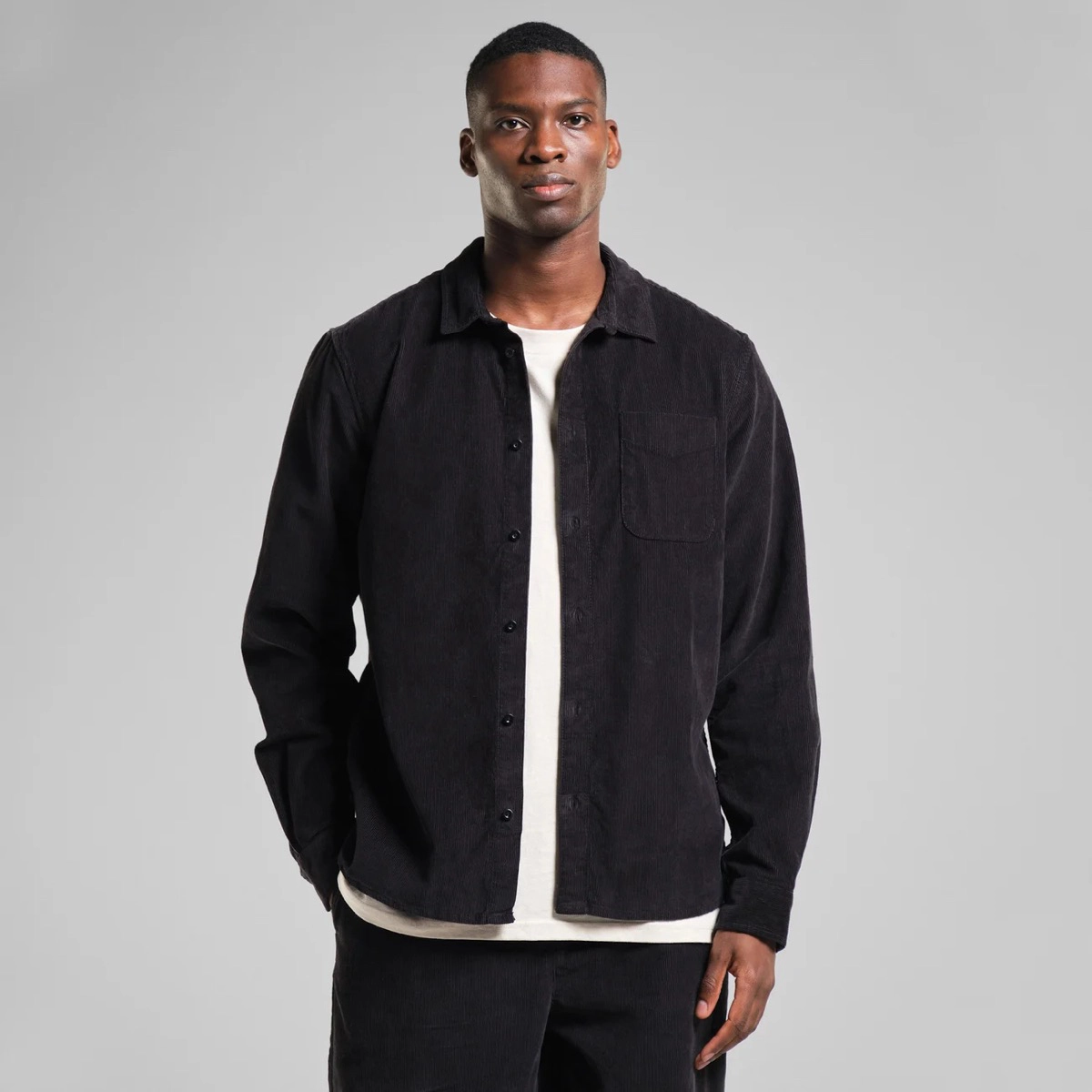 Verberg Corduroy Shirt Dedicated Verberg Corduroy Shirt Black