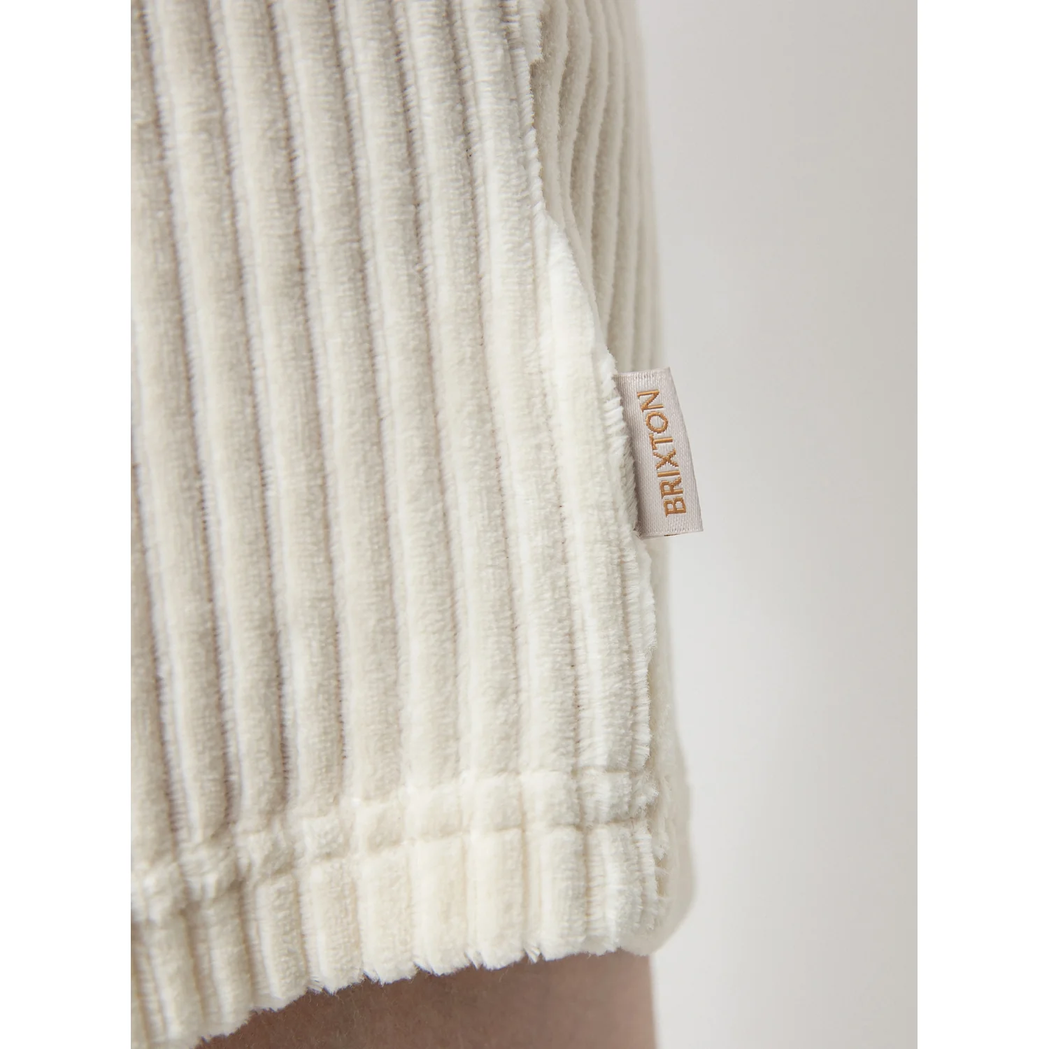 W Dazed II Short Kleidungsstück, cremeweiß, gerippter Stoff, Frottee, elastischer Saum