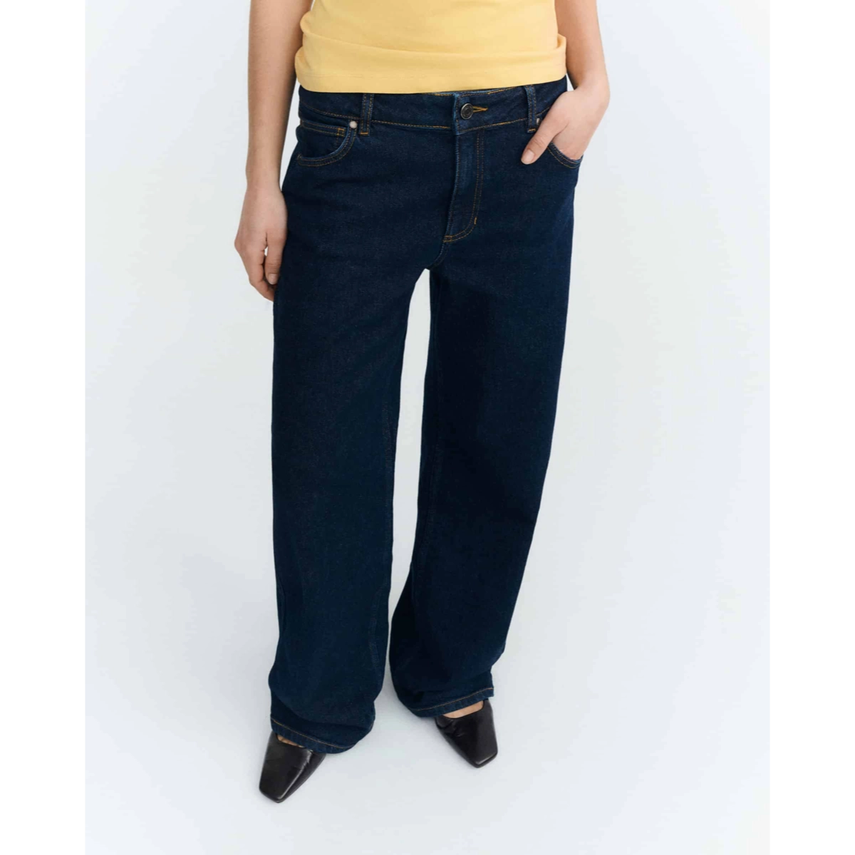 Jeans, Dunkelblau, Hose, Denim, Hosenträger keine Angabe, Jeans, Damenjeans, Straight-leg, Dunkelwasch, Deminhose