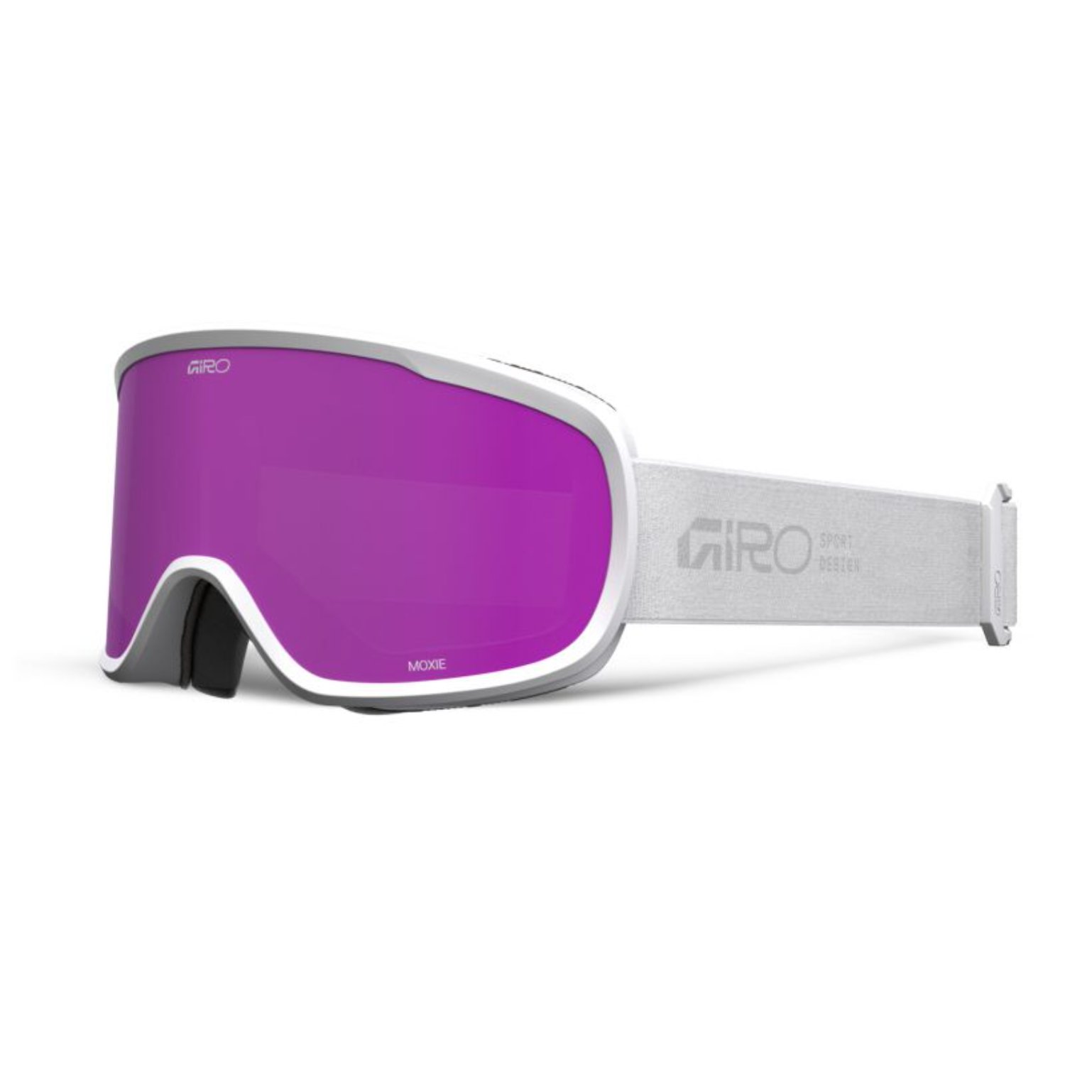 W Moxie Flash Goggle Skibrille, Lentikulare Scheibe, Pink/Lila Glas, Schaumstoffrand, Gummiband