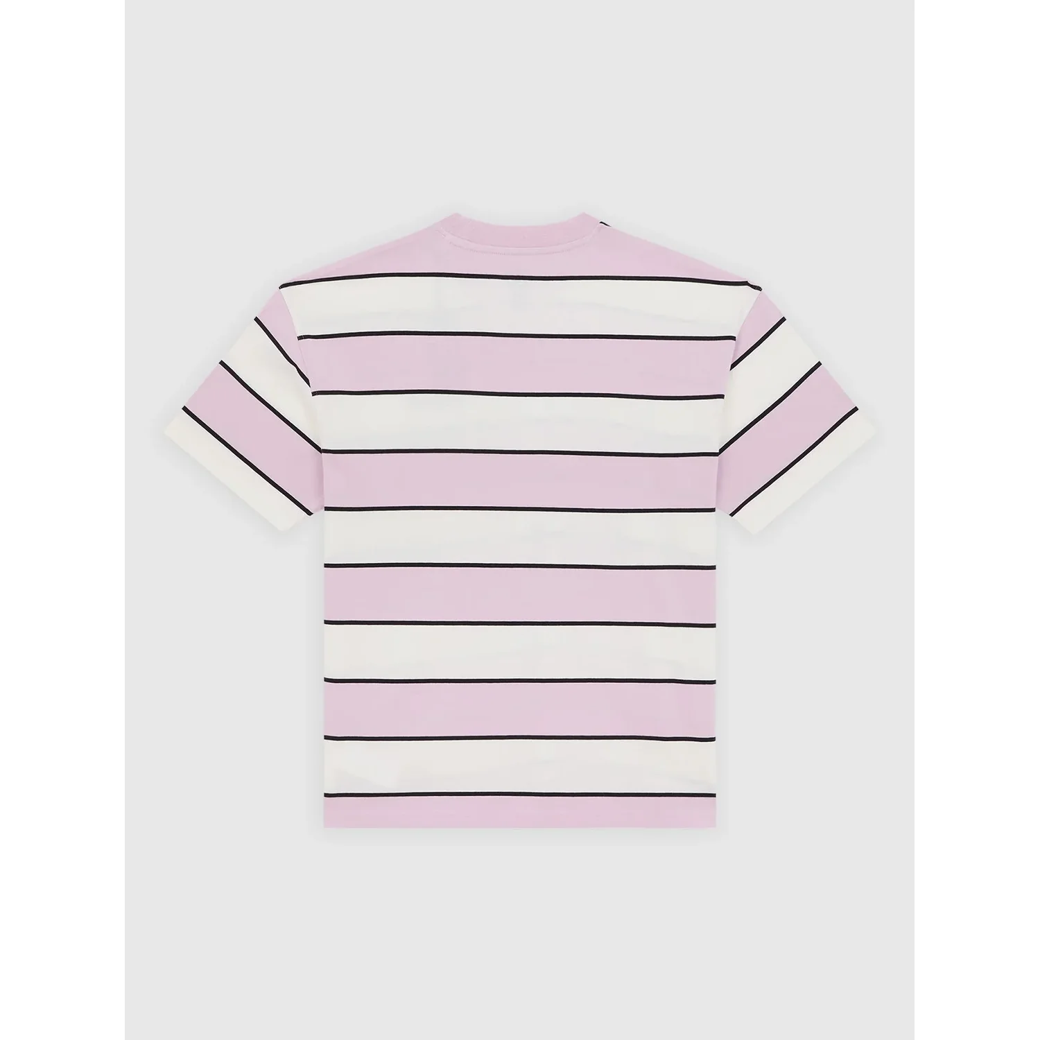 T-Shirt, Streifen, Rosa, Kurzarm, Baumwolle, Tee, Kurzarm, Streifen, Rosa, Baumwolle, T-Shirt, Streifen, Kurzarm, Rosa, Baumwolle, T-Shirt, Kurzarm, Rundhalsausschnitt, Rosa-weiß gestreift, Schwarze Streifen