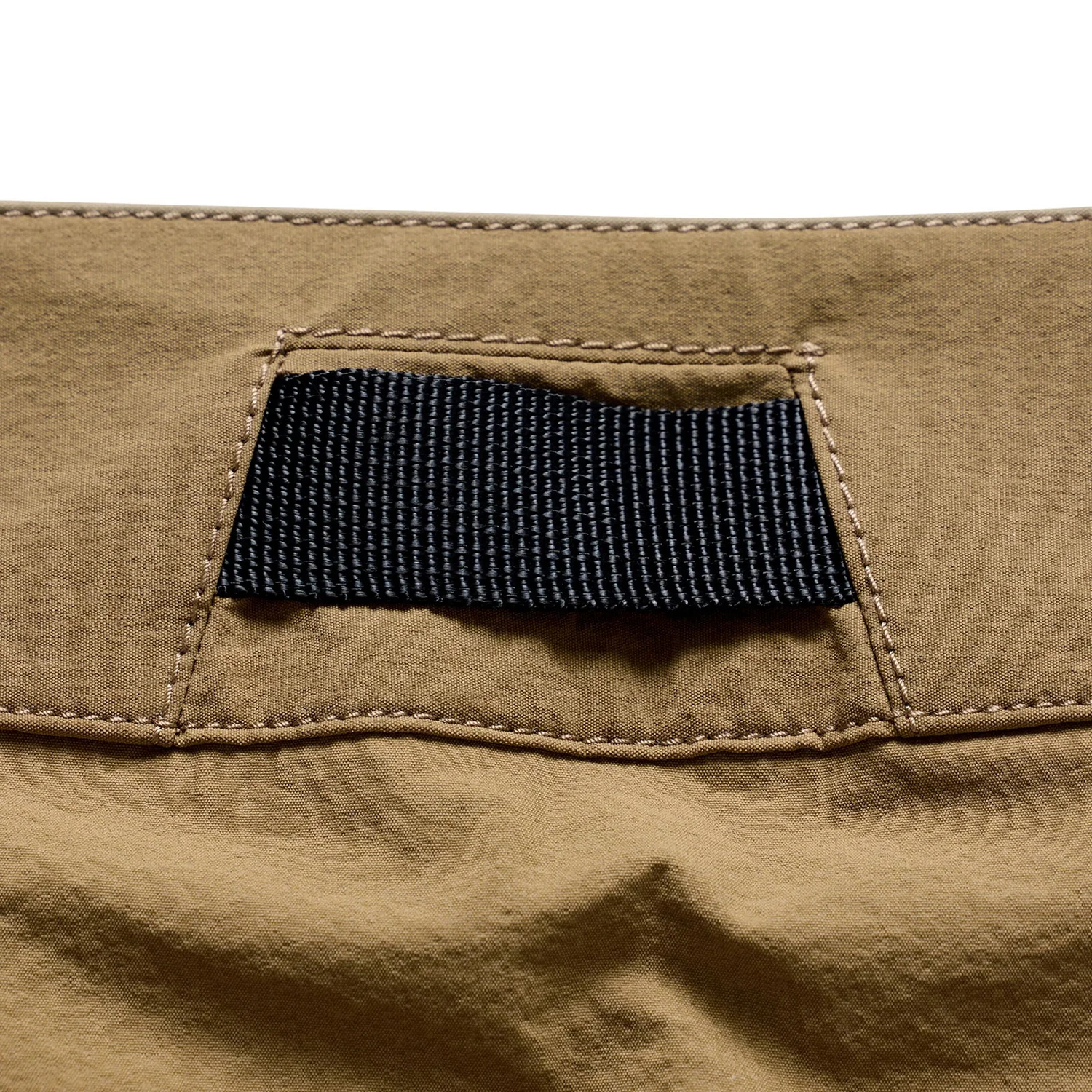 Skyline Trail Short Shell Tissu de couleur kaki, tissu textile, velcro noir, surpiqûres