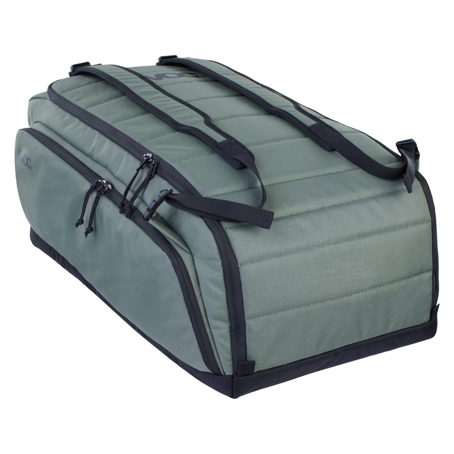 Duffel bag, Carry bag, Padded bag, Reißverschlussfächer, Grün-Grau