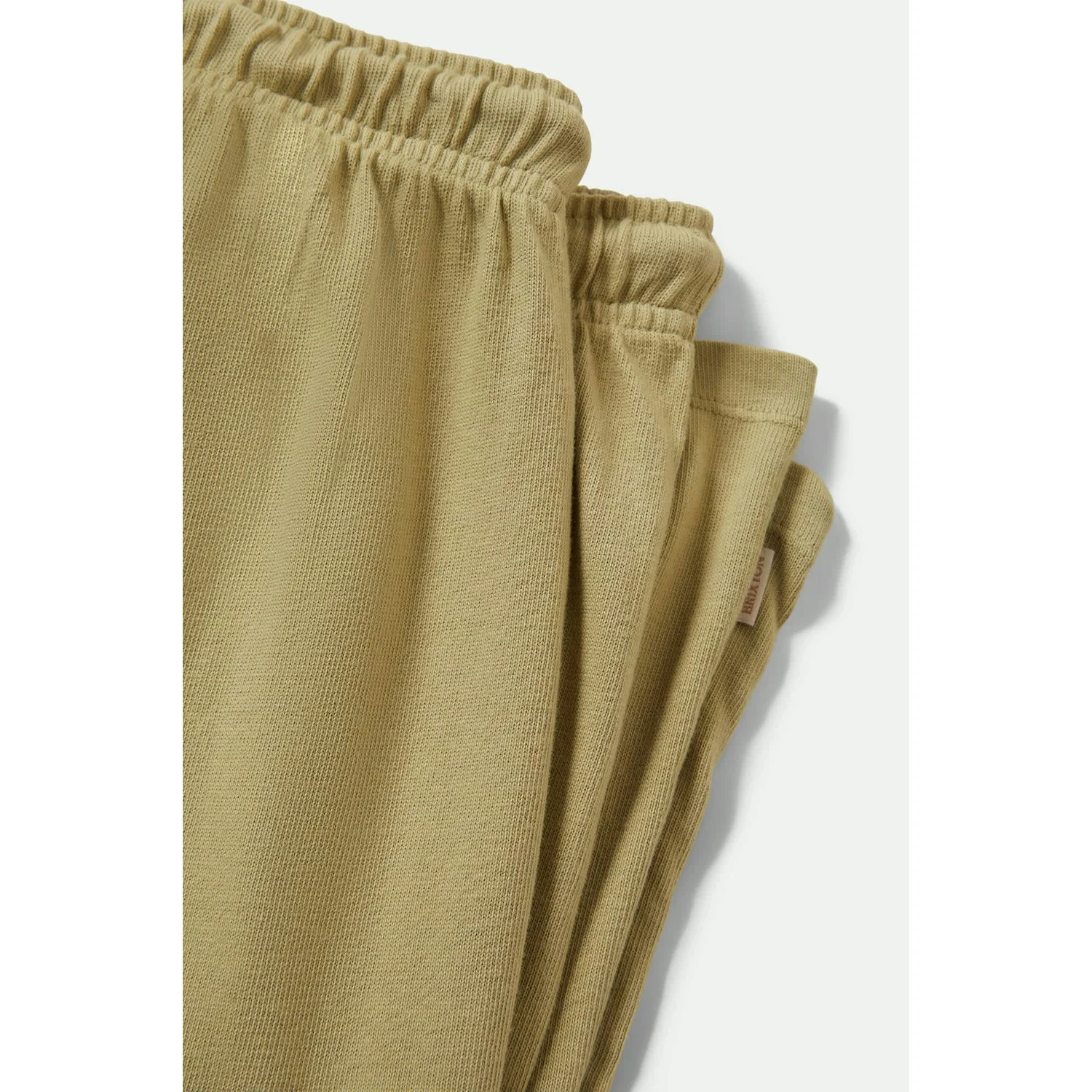 Collants en maille, bords-côtes, beige, uni