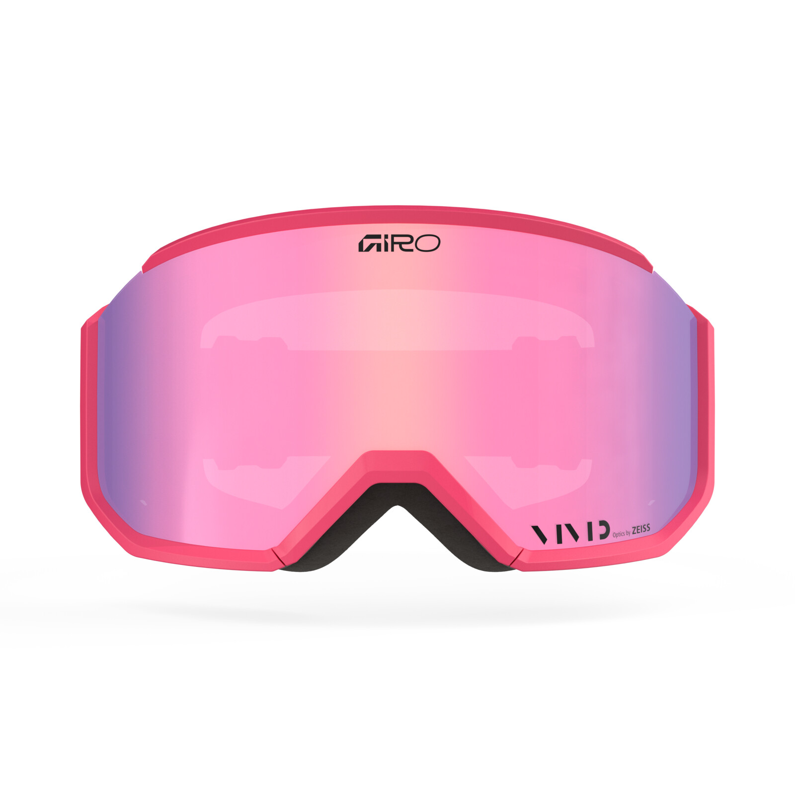 Skibrille, Rosa Linse, Breite Scheibe, Schwammdichtung, Brillenrahmen
