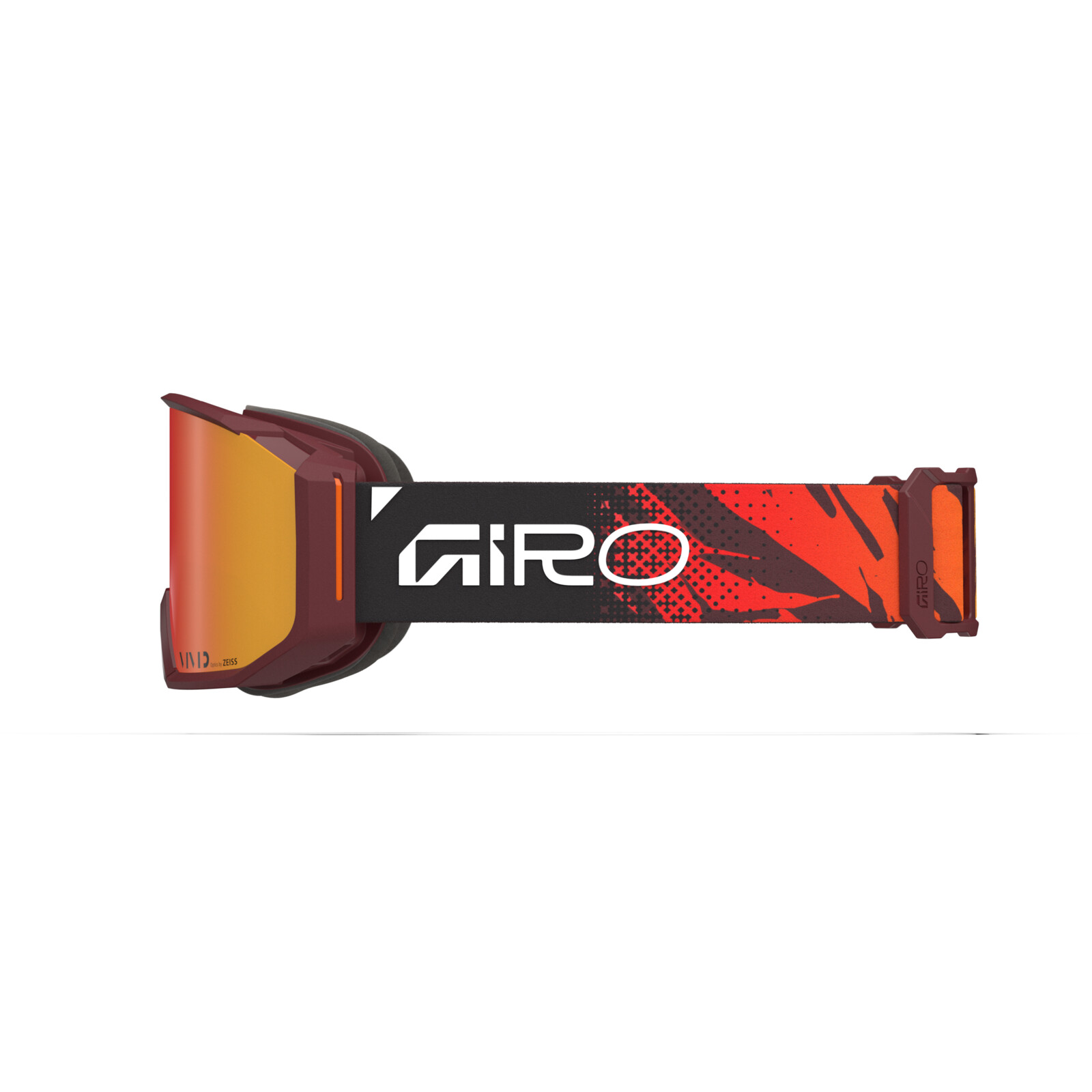 Skibrille, Goggles, Rot-orange, Band?, Brille
