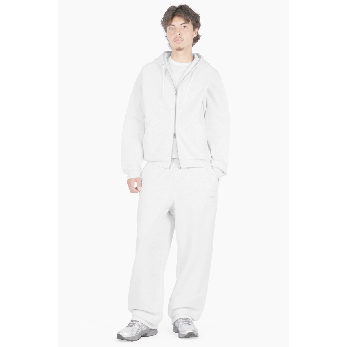 Classic Small Logo Zip Hoodie Sweat à capuche, ensemble deux pièces, pull, fermeture éclair, gris, sweat à capuche, sweat à capuche zippé, sweat-shirt, blanc, survêtement