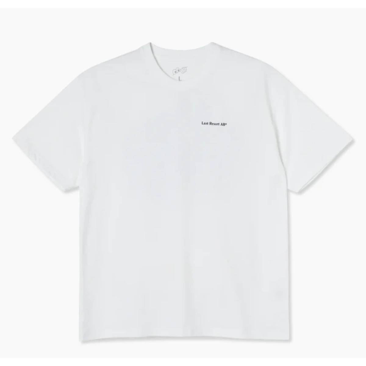 T-Shirt, Weiß, Kurzarm, Einfarbig, Kleiner Logo-Text, T-Shirt, weiß, Kurzarm, Rundhals, kleines Logo, T-Shirt, Weiß, Kurzarm, Rundhals, Kleiner Text