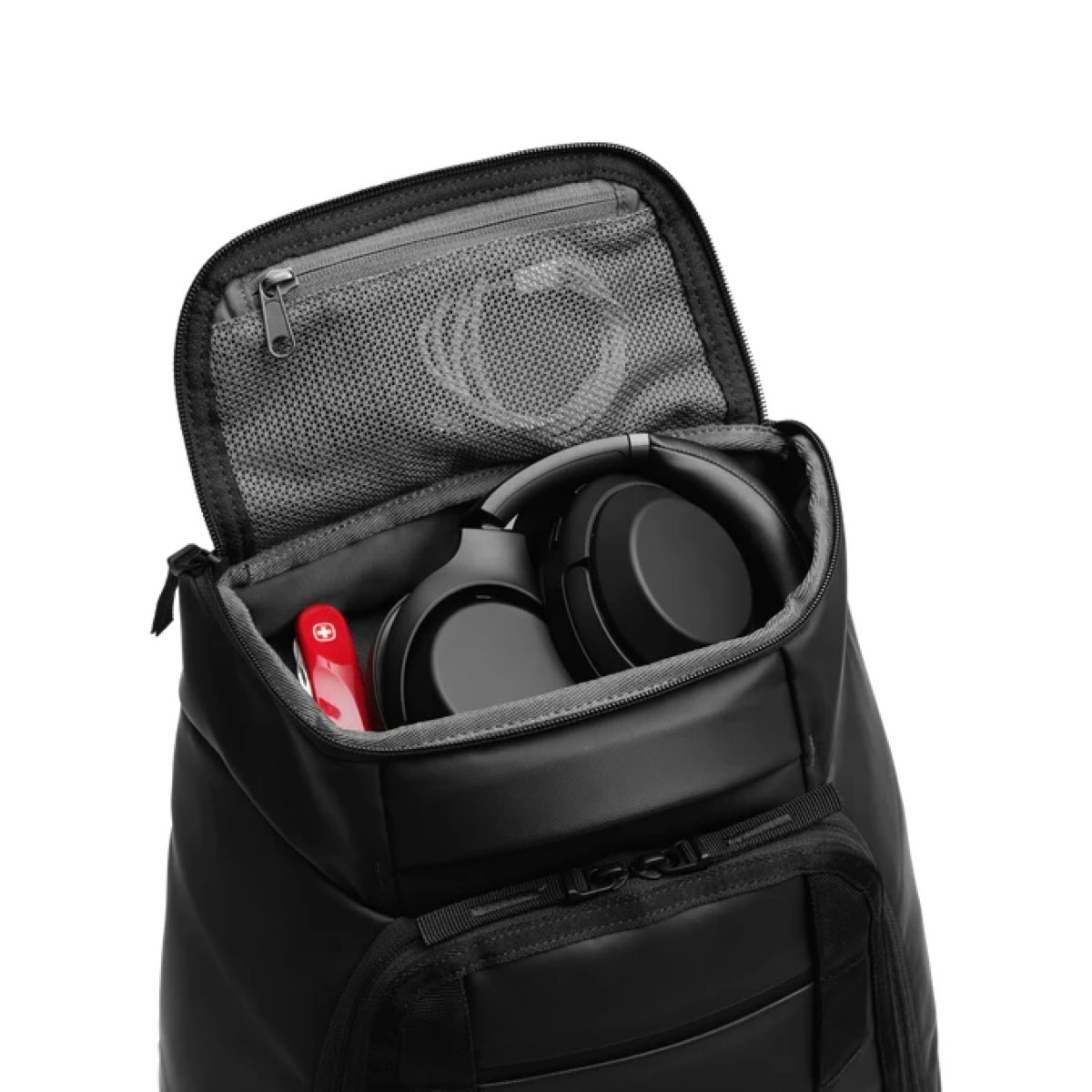 Hugger Backpack 30L Rucksack, Kopfhörer, Hülle, Tasche, Reißverschluss