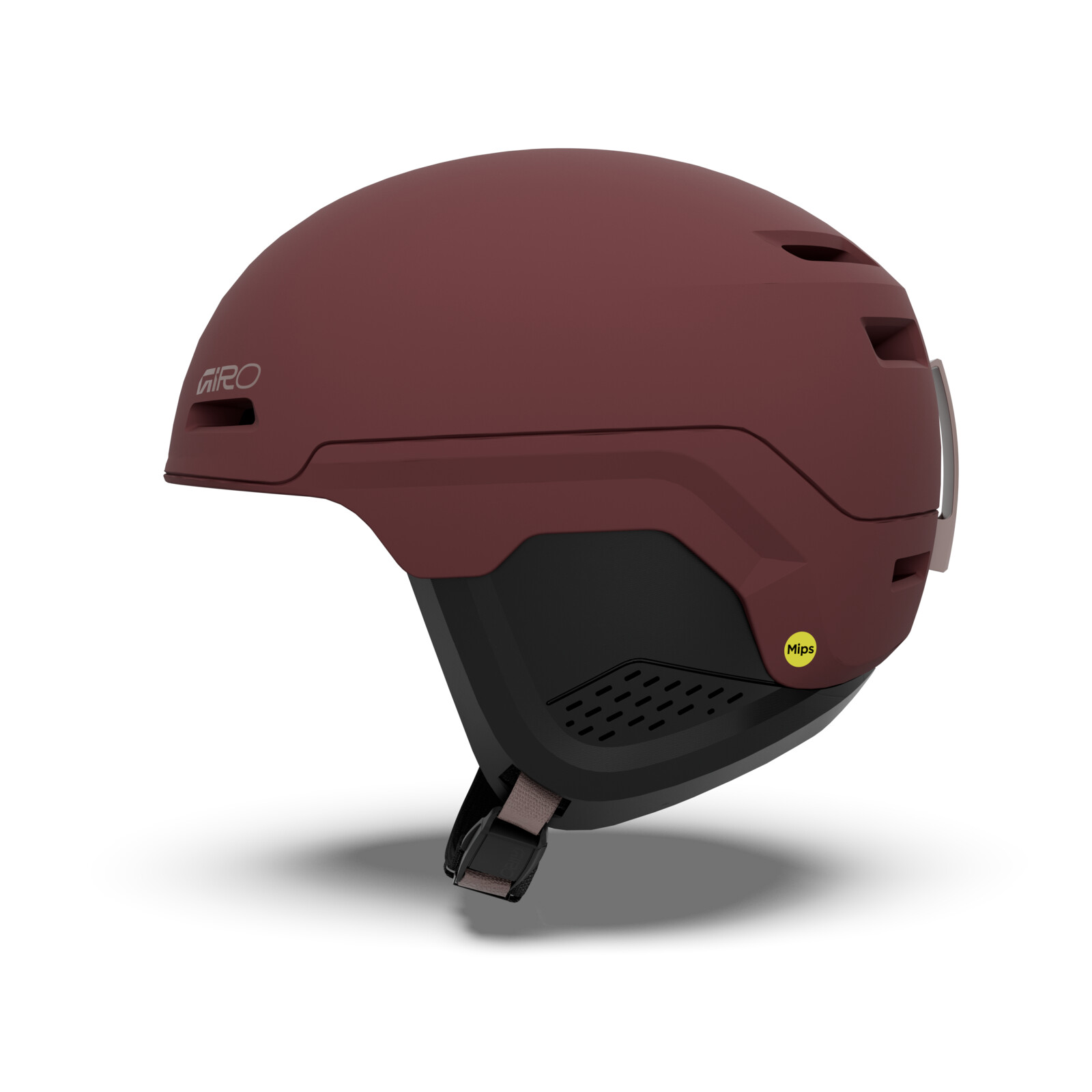 ski-helm, schnee-helm, mips, maron-rot, belueftungslöcher