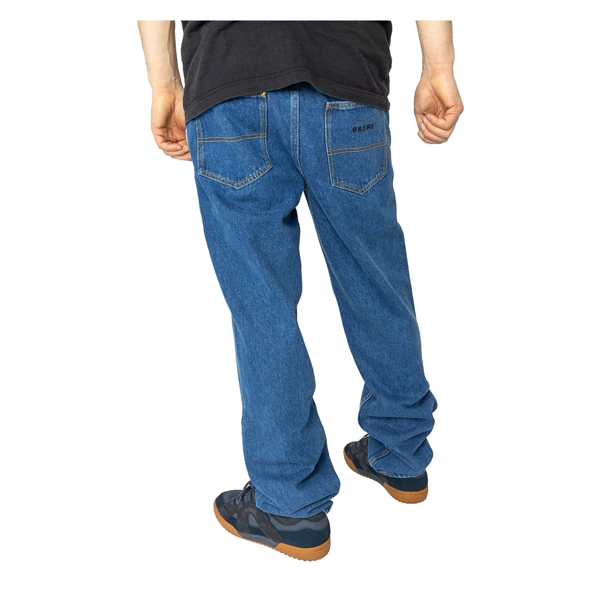 jeans, Denim, Backentaschen, Blau, casual pants