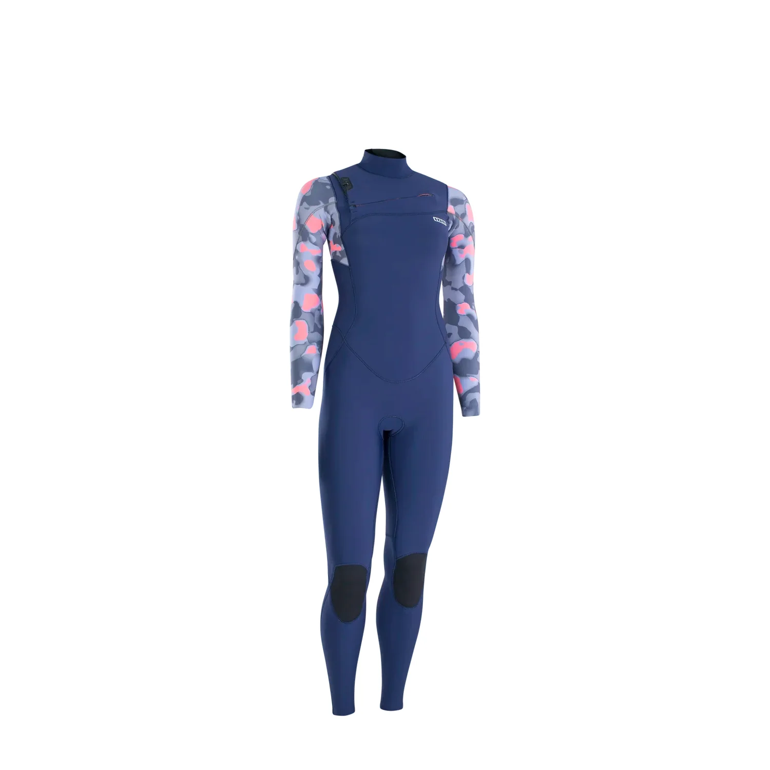 Amaze Amp 5/4 Front Zip Neoprenanzug, Damenanzug, Langarm, Marineblau, Tarnmuster