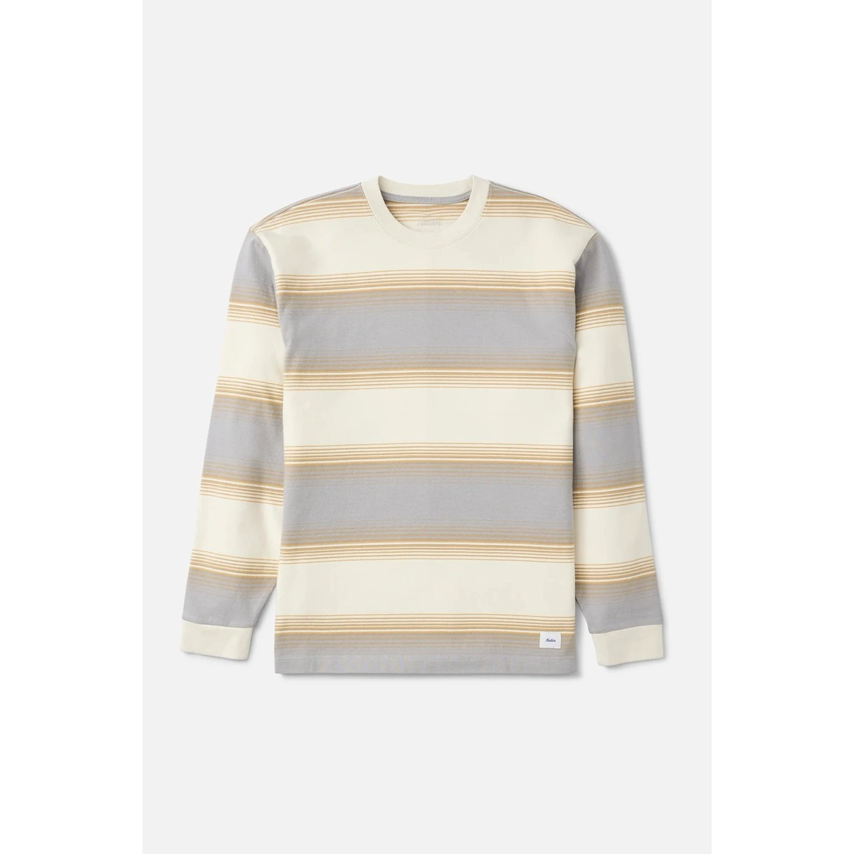 Sunset Box Fit LS Tee Langarmshirt, Streifen, Streifenmuster, Crewneck, Baumwolle