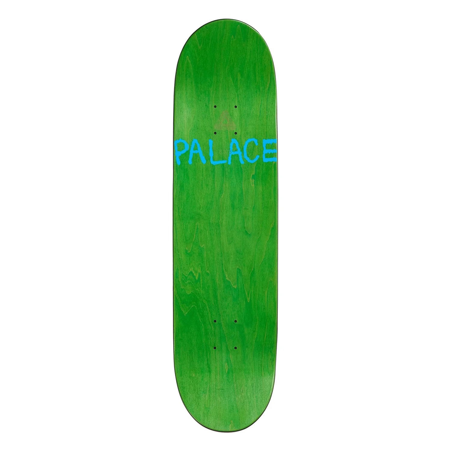 Chewy Pro S45 8.375 Planche de skateboard, planche en bois, verte, lettrage bleu, planche sans grip