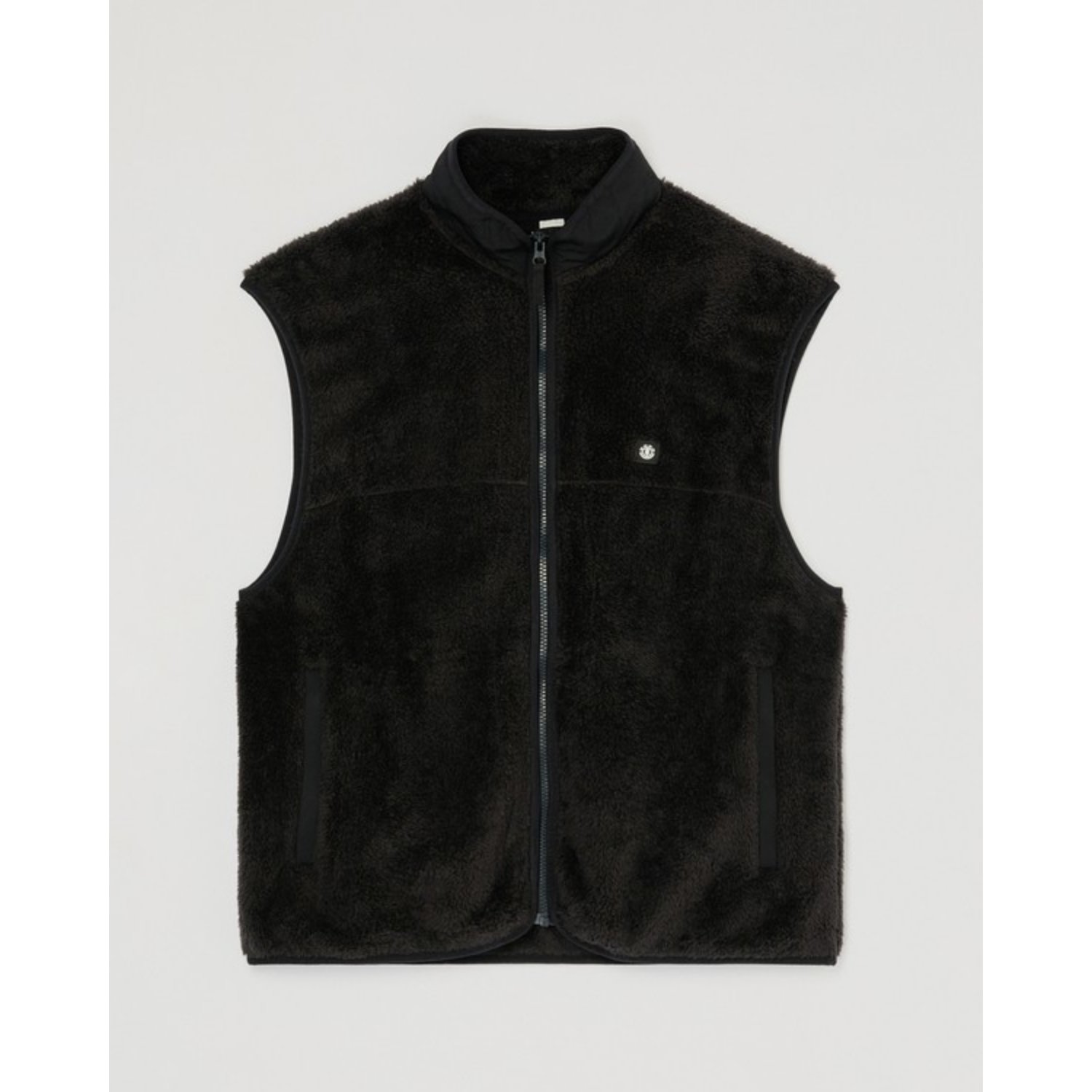Classic Sherpa Vest Gilet, polaire, noir, fermeture éclair, gilet sans manches