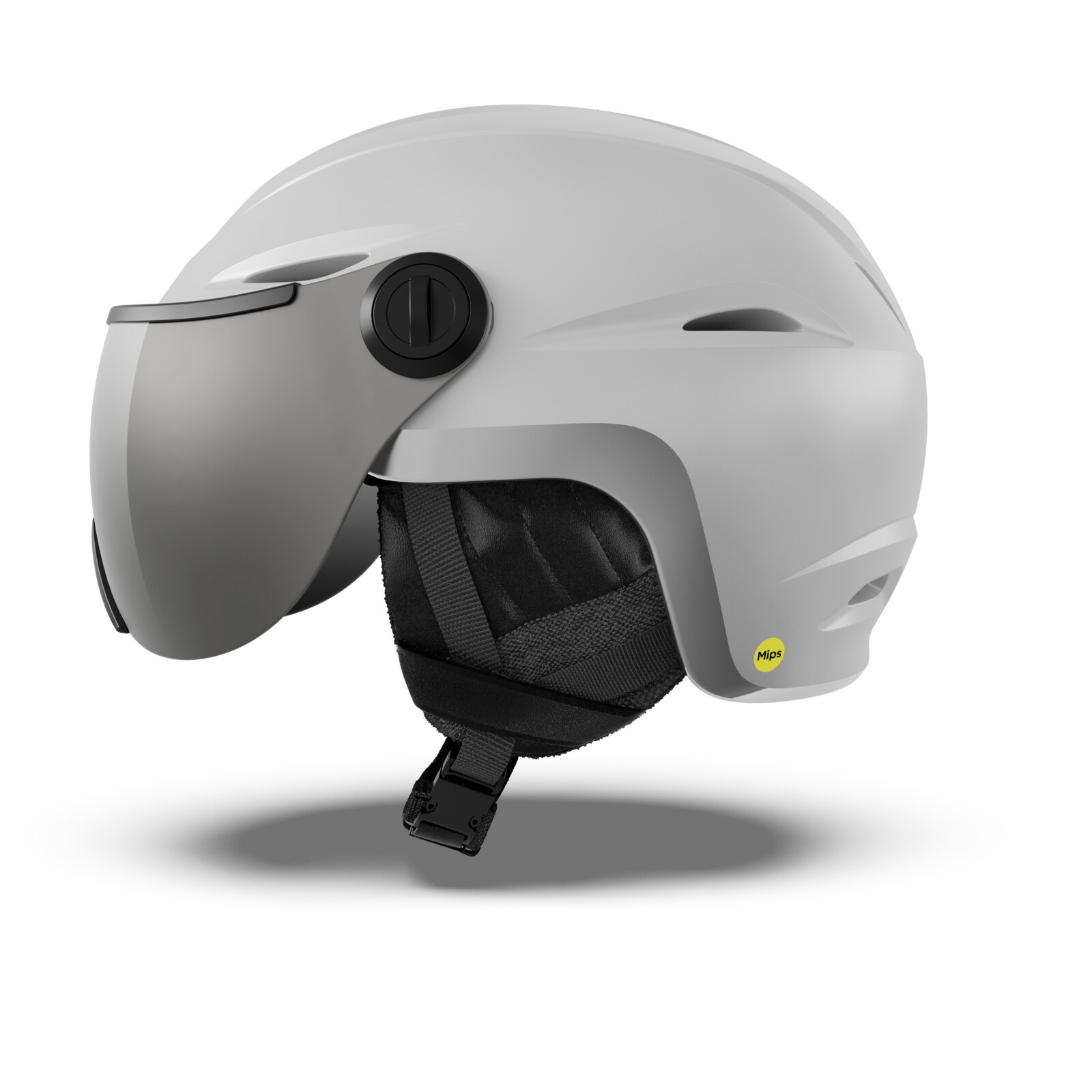 Vue MIPS Helmet Casque, blanc, visière de protection, jugulaire