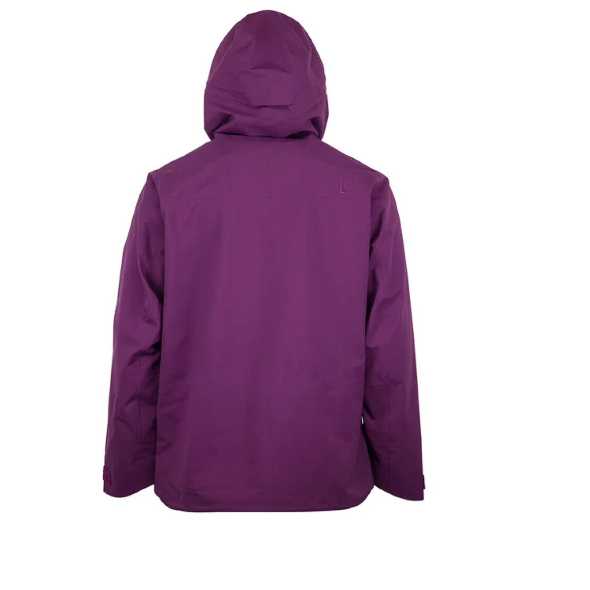 Veste imperméable, sweat à capuche, violet, fermeture éclair ?, veste d'hiver, imperméable, violet, sweat à capuche, coupe-vent, vue de dos