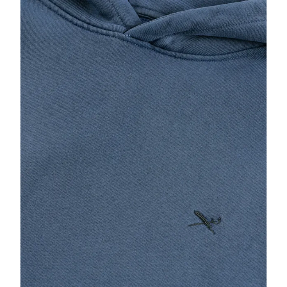 Vintage Dye Hoodie Sweat à capuche, couleur : bleu, logo brodé, composition approximative :