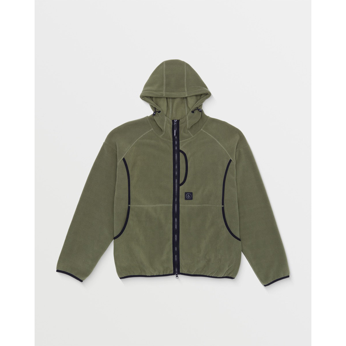 Nomaa Zip Fleece Vlies, Mantel, Jacke, Kapuzenpulli, Kapuze
