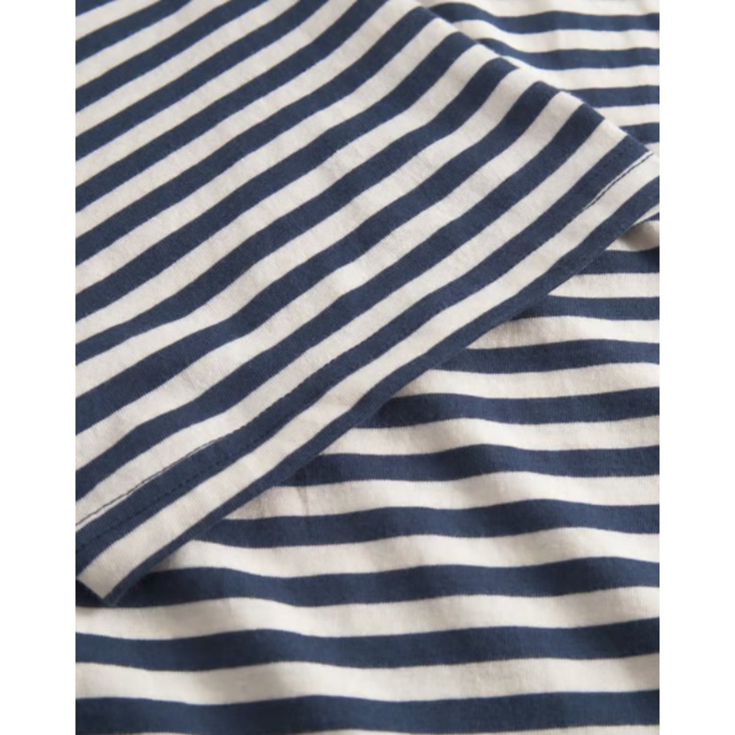 T-Shirt Stockholm Stripes Streifen, Marinblau, Textil, Baumwolle, T-Shirt Muster