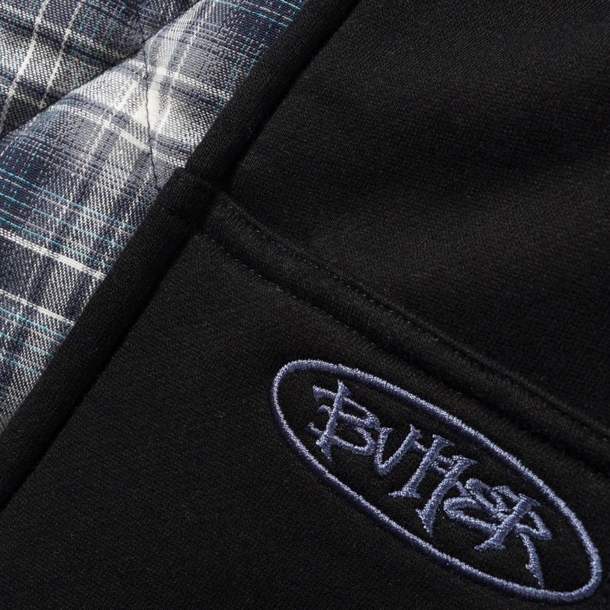 Plüschlogo, Schwarz, Patch, Stich, Jackenstil