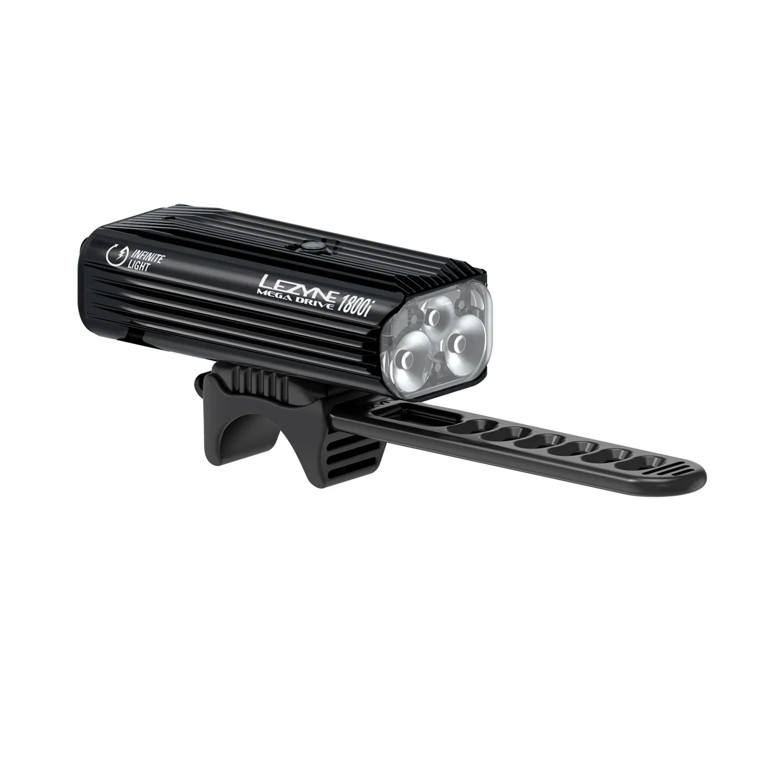 Fahrradlampe, LED-Frontlicht, Lenkermontage, schwarzes Gehäuse, Mehrfach-LED