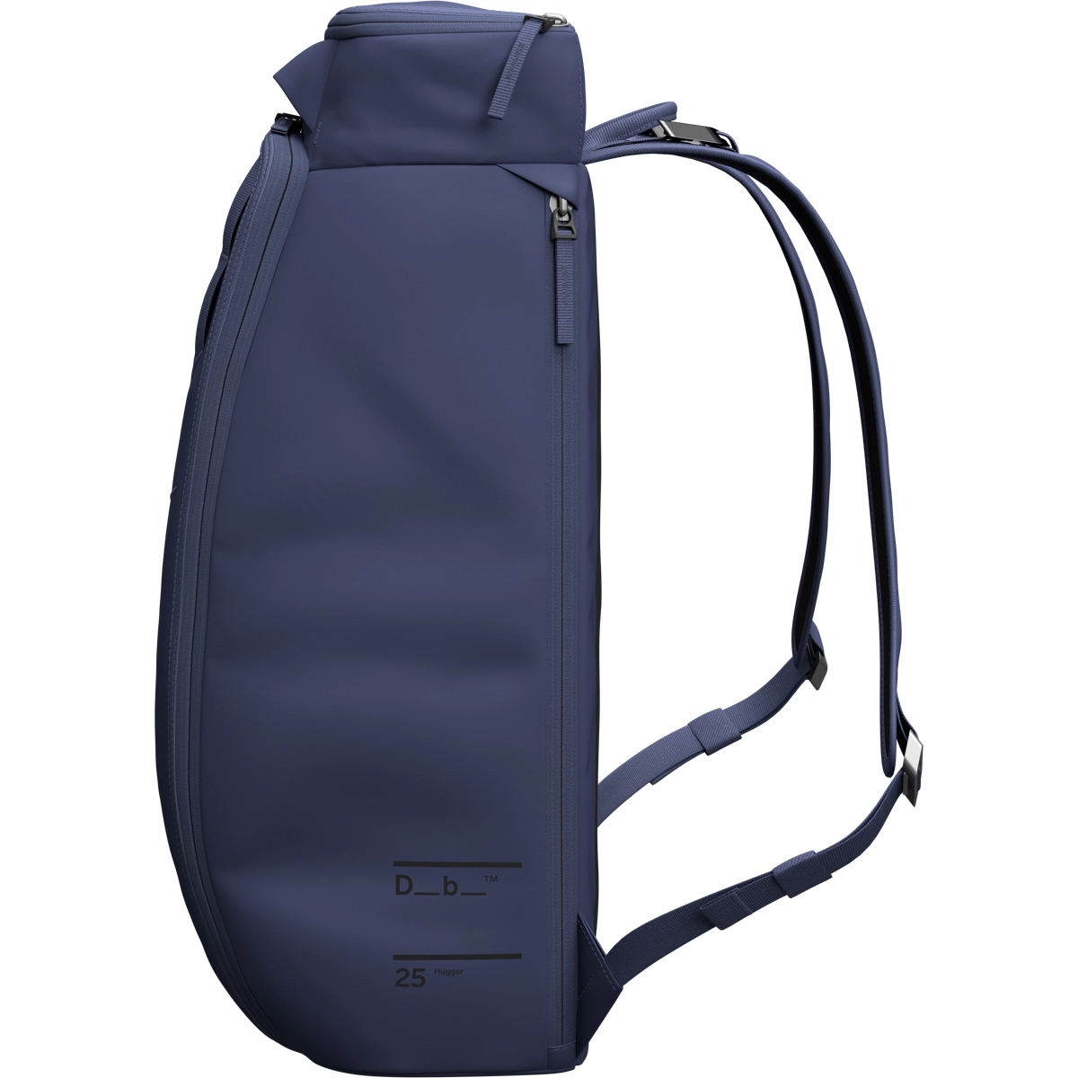 Rucksack, Reißverschluss, Nylon, Dunkelblau, Seitenansicht, Rucksack, Rucksack Blau, Backpack, Schultergurt, Taschenbewegung