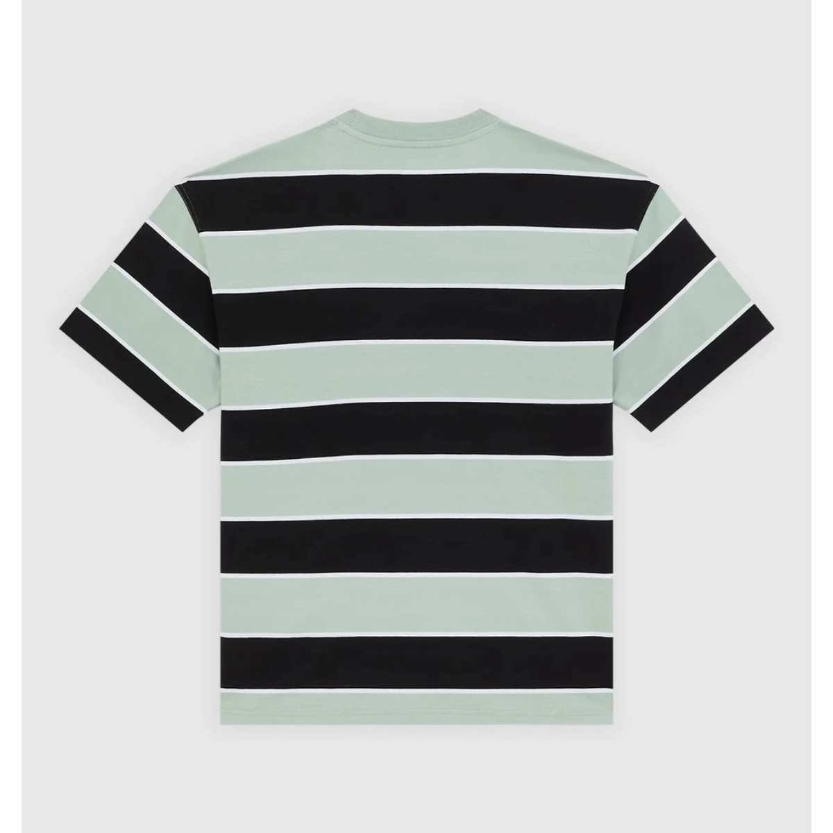 T-Shirt, Streifen, Kurzarm, Farbblock, Baumwollmischung