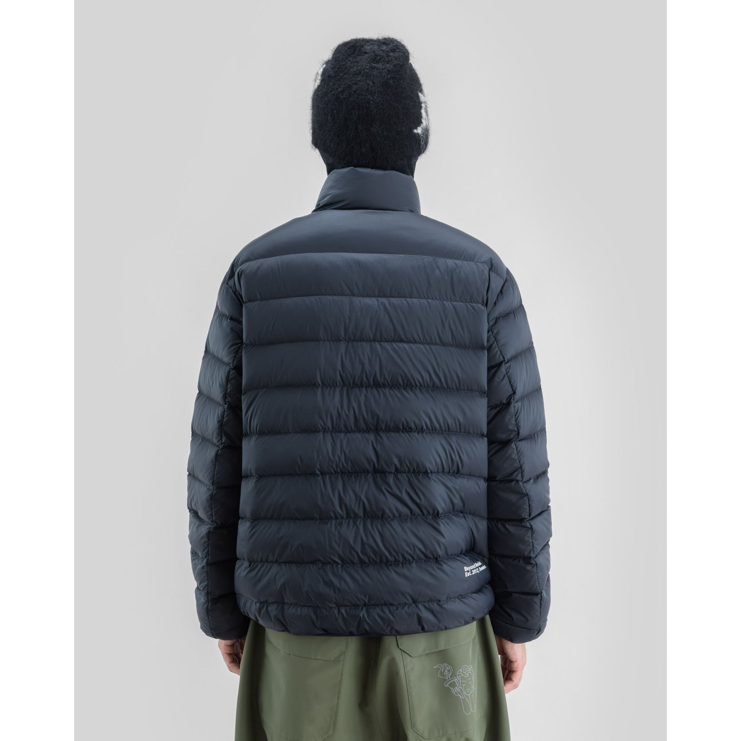 Packable Down Jacket Puffer jacket, Daunenjacke, Navy, Steppjacke, Wattierter Mantel