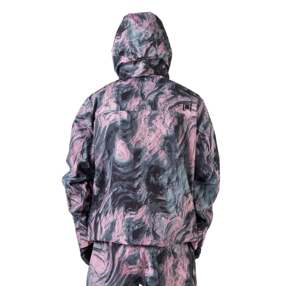 Sweat à capuche, coupe-vent, dos en H, motif marbré, veste à capuche, sweat à capuche, veste, motifs vestimentaires, motif marbré, veste de pluie