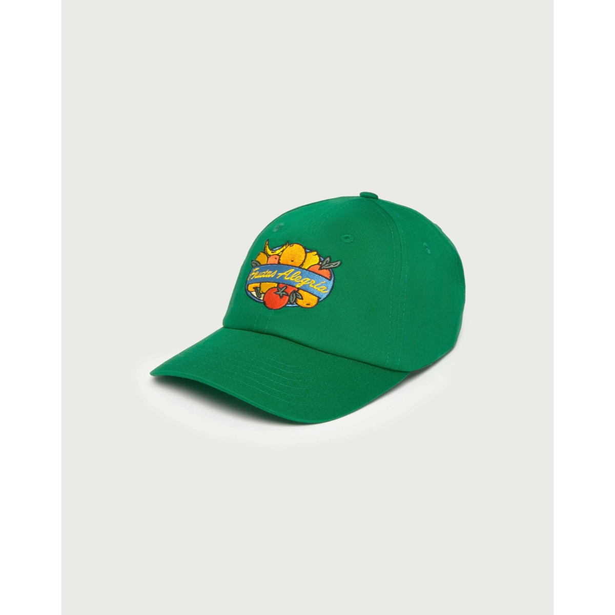 Baseballkappe, Grüne Kappe, Besticktes Obstmotiv, Logo-Aufnäher, Verstellbar, baseball cap, grüner cap, Stickerei-Aufnäher, Obst-Motiv, verstellbare Mütze