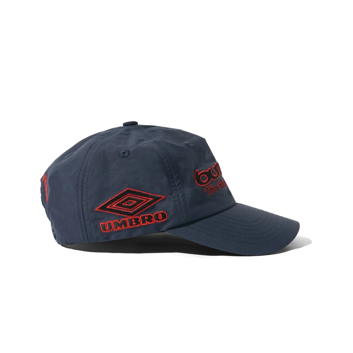 Victory 5 Panel Cap Baseballkappe, Navyblau, Rote Stickerei, Umbro Logo, Casual Hut, Baseballkappe, Navy Cap, Umbro Logo, gewebt, Sechs-Panel