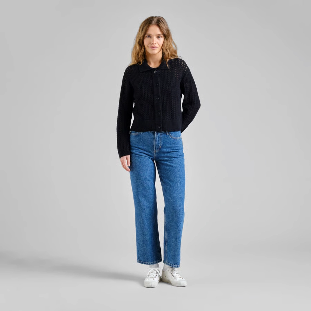 Knit Cardigan Rosendal Croch. Knit Cardigan Rosendal Croch.