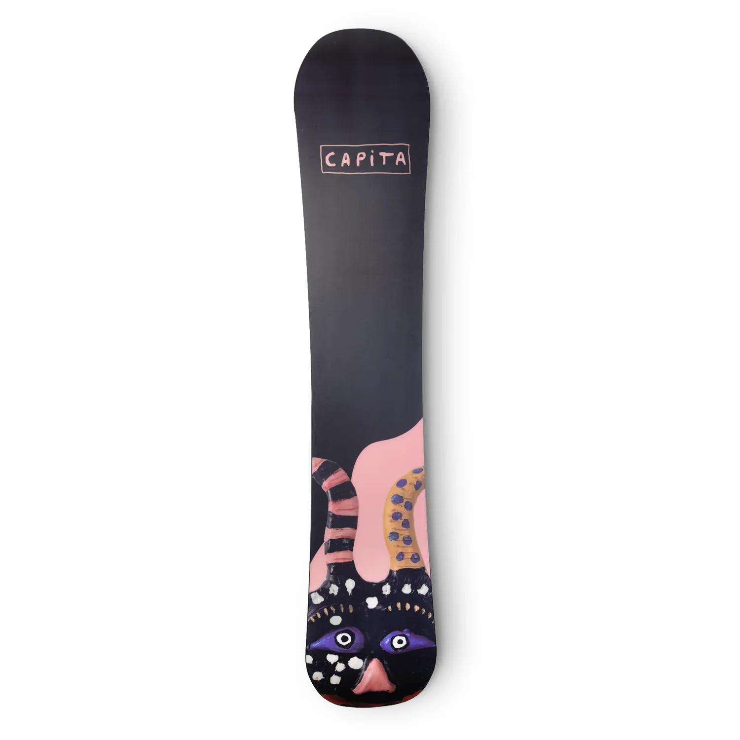 Snowboard, Schwarz, Buntes Design, Grafikmuster, Capita