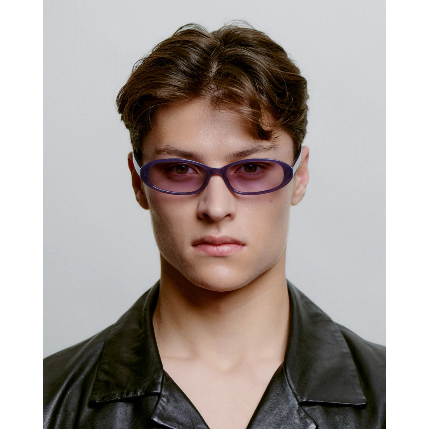 Macy Lunettes, lunettes de soleil, monture violette, monture en plastique