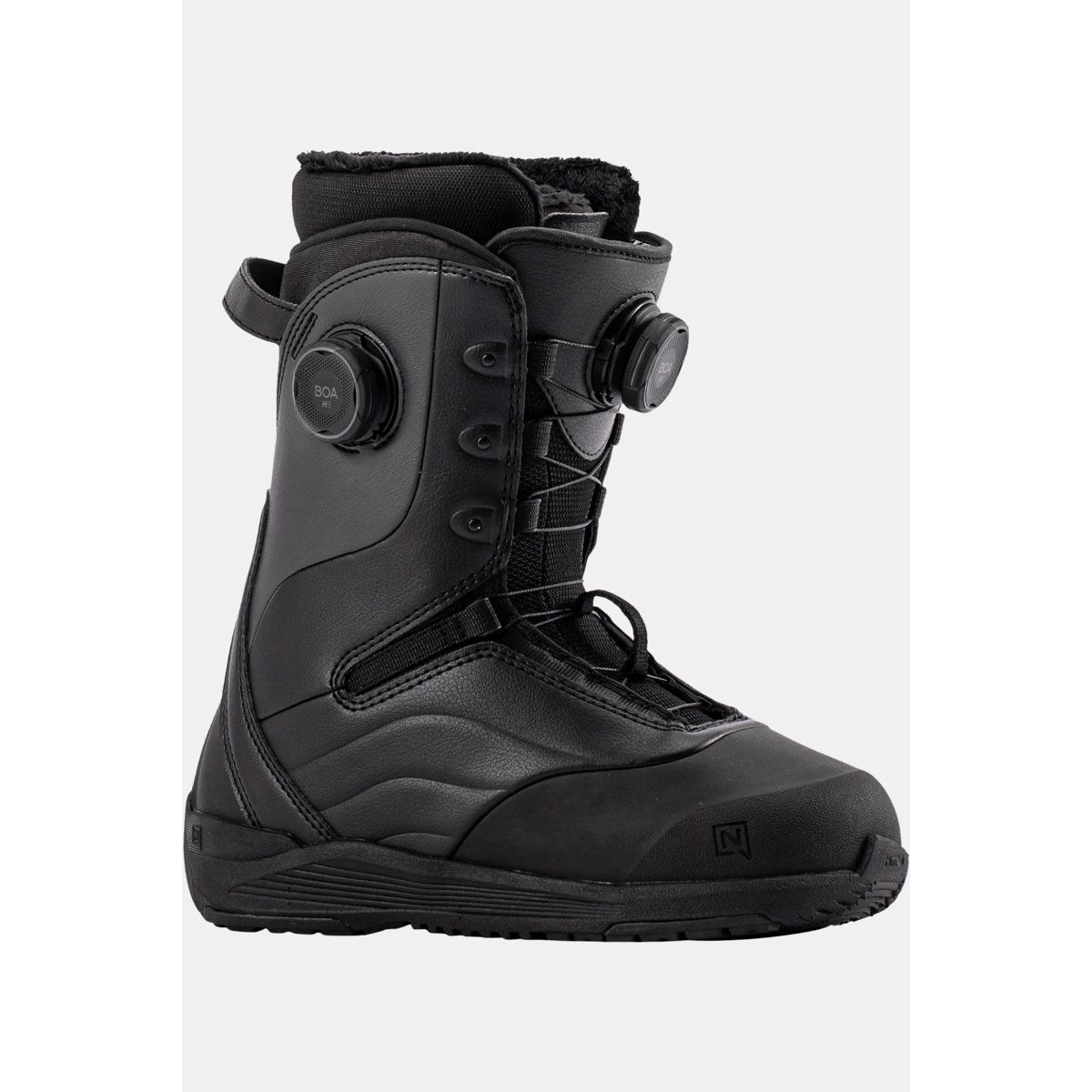 Chaussure de snowboard, chaussure noire, système Boa, chaussure à lacets, maintien de la cheville, chaussure de snowboard, chaussure de neige, chaussure, chaussure d'hiver, chaussure à lacets