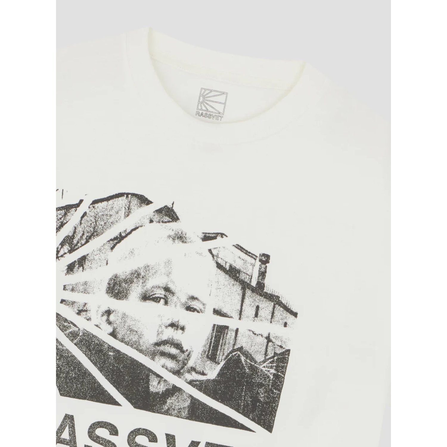T-Shirt, Grafik, Weiß, Kinderporträt, Druck, T-Shirt, Graphic, Weiß, Rundhals, Print
