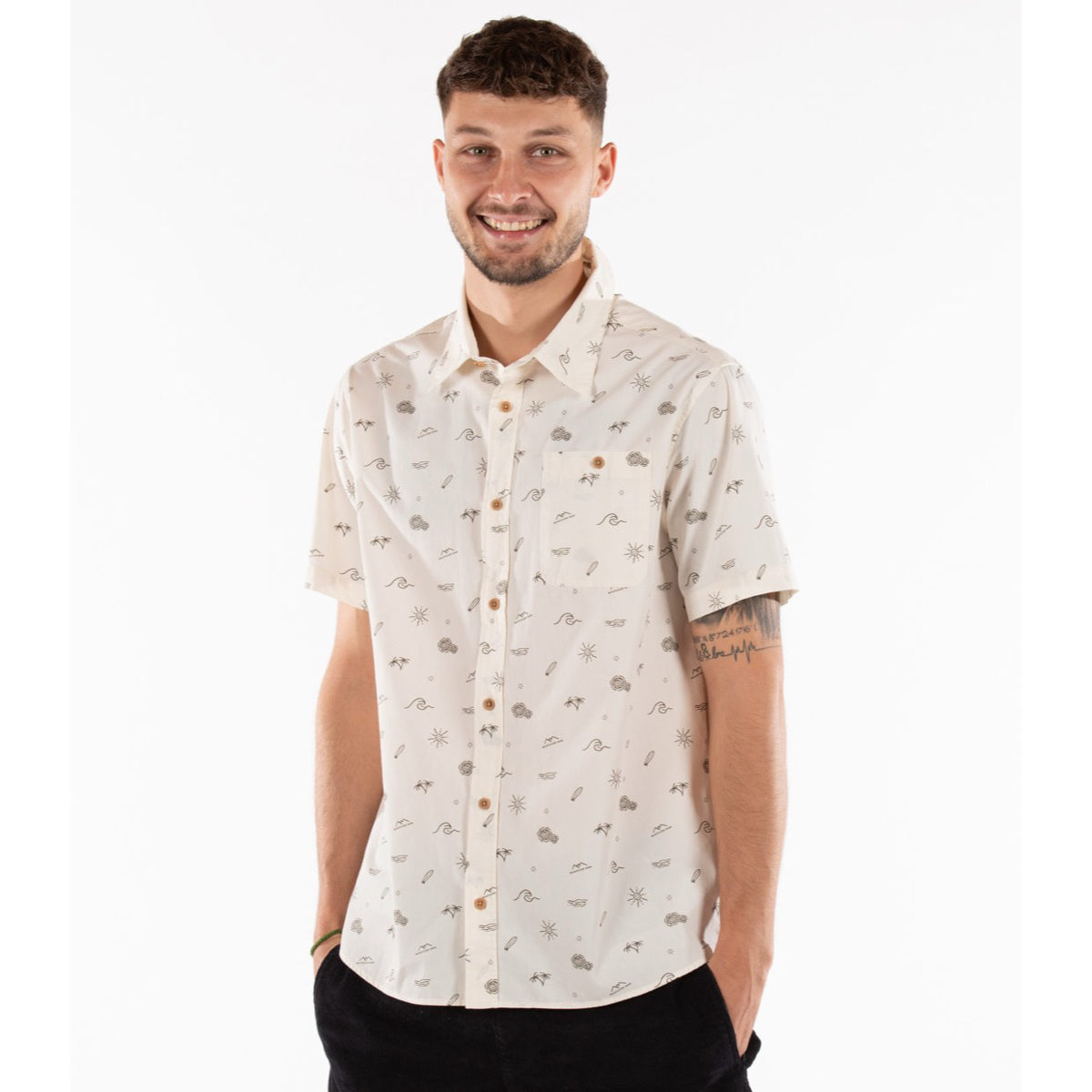 Seashore Shirt Hemd, Bluse, Ärmel, Mann, Person