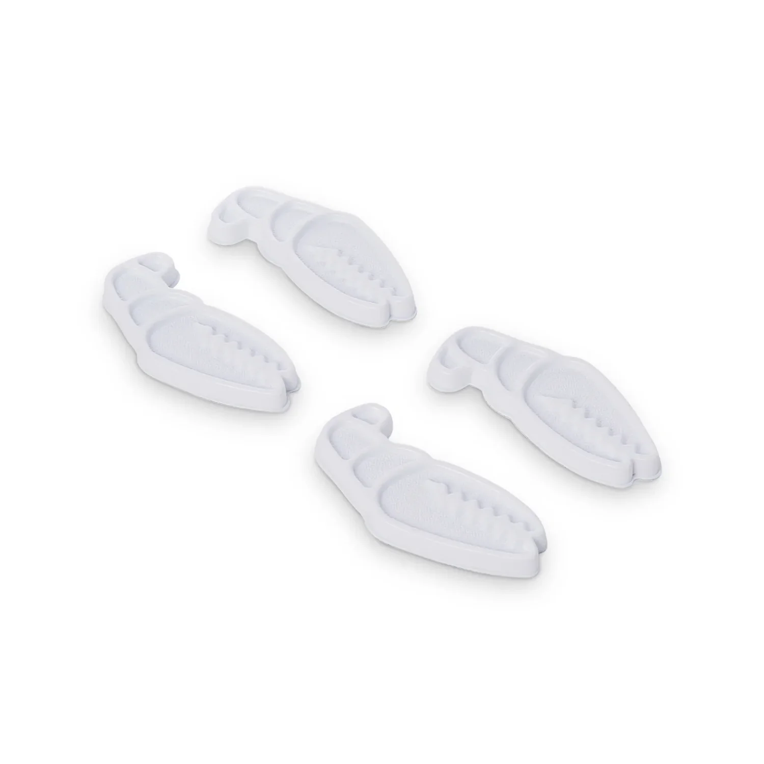 Mini Claws Fisch-Ausstecher, Kunststoff, Weiß, Fischform, 4er-Set