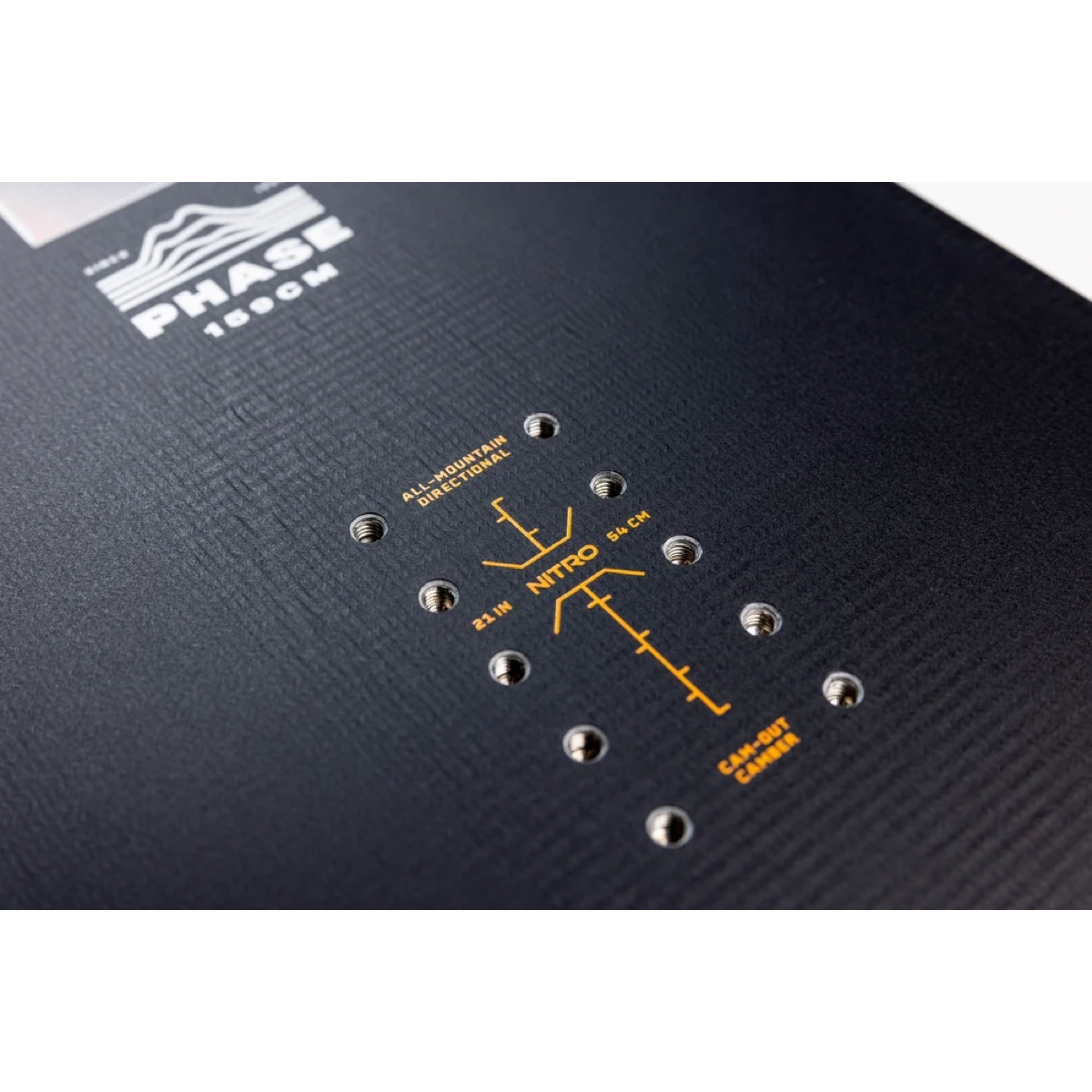 Phase Surface de préhension, texturée, aluminium, graduations, carène en aluminium, planche de surf, Nitro, all-mountain, directionnel, plage de mesure