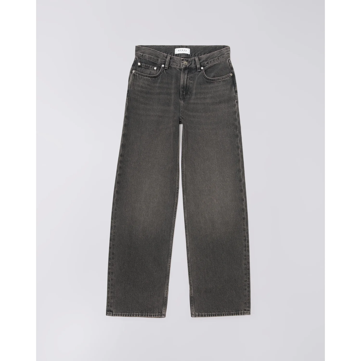 W' Lexie Pant Jeans, Weites Bein, Dunkelgrau, Denim, Five-Pocket