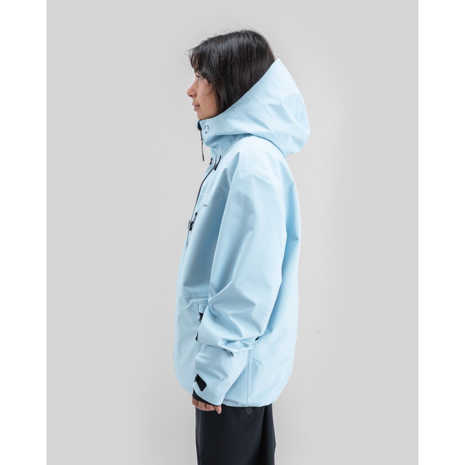Pro Tech Jacket 3L Regenjacke, Hals/Hood?, Hellblau, Kapuzenjacke, Reißverschlussjacke