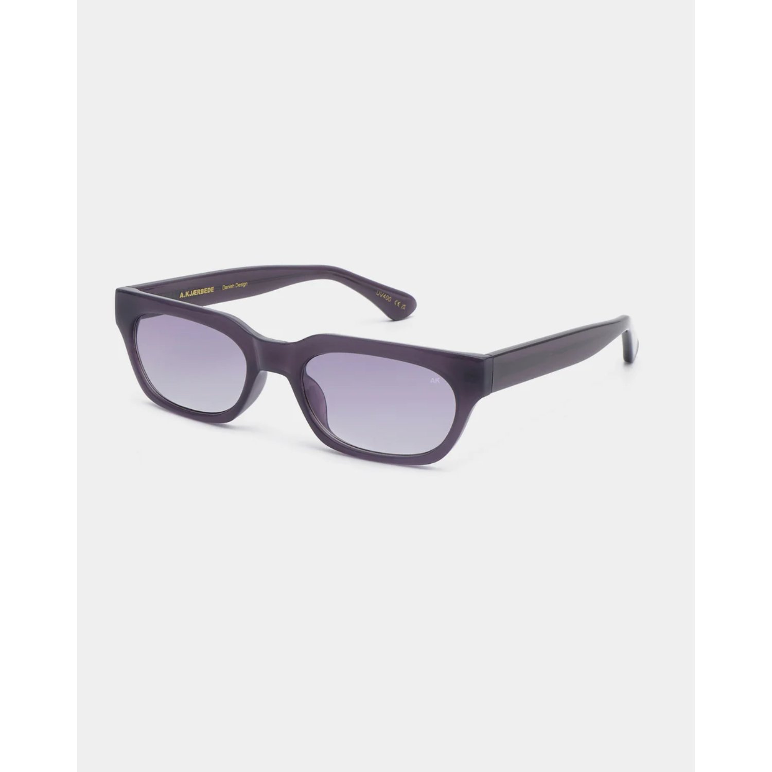 Lunettes de soleil, violet, monture, dégradé gris-violet, monture en plastique