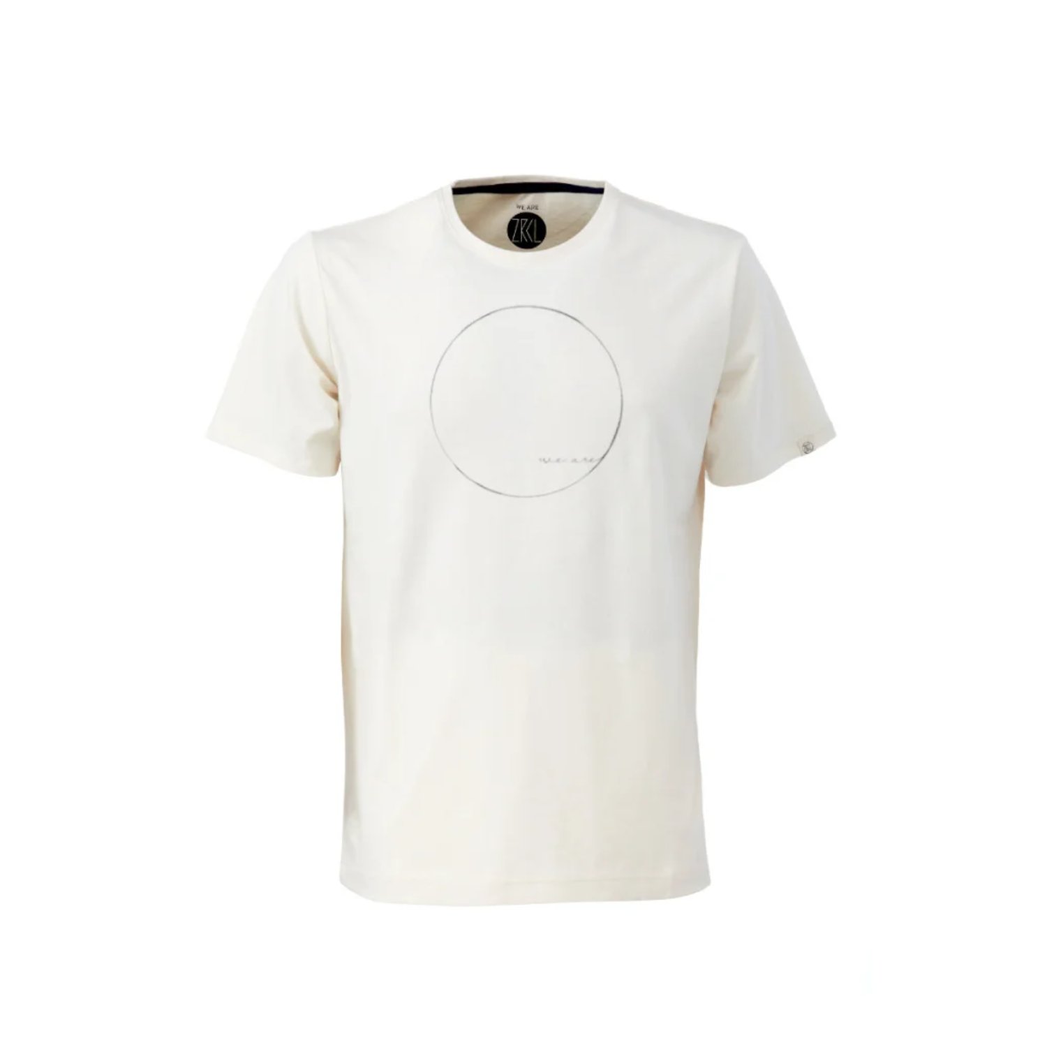 WE ARE T-Shirt T-shirt, imprimé cercles, blanc, manches courtes, unisexe