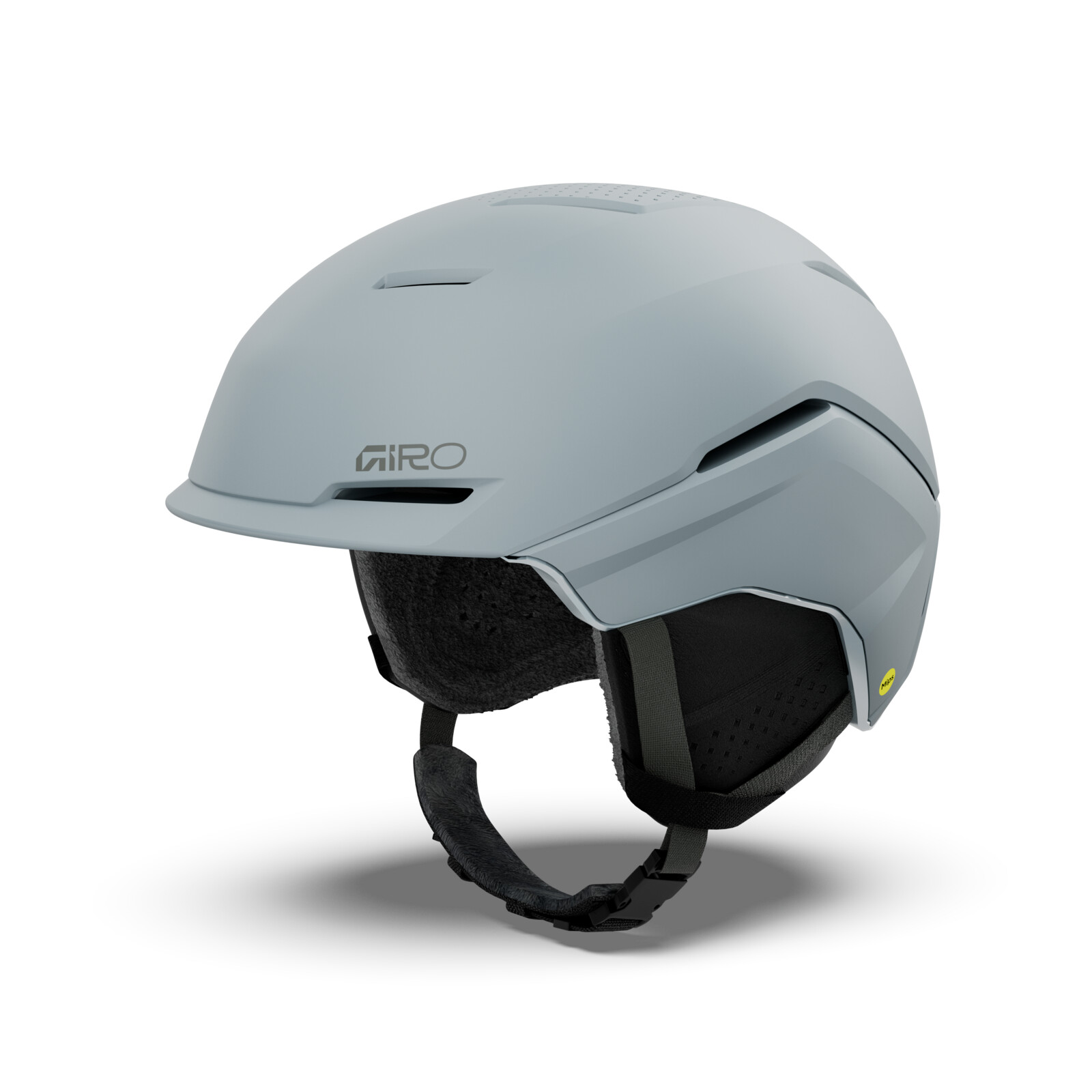 Skihut, Schneeblende Schutzhaube, Grau Helmet, Verstellbarer Riemen, Belüftetes Schutzhelm